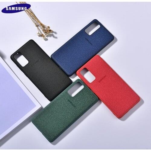 S20 Ultra Case Original Samsung Note 20 Ultra Canvas Pattem Standing Cover For Galaxy S20 Plus S20+ S20FE S 20 Luxury Phone Case