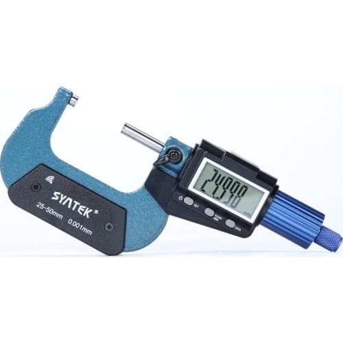 Electronic Bluetooth Micrometer 0.001mm Digital LCD Outside Micrometers Caliper Gauge Meter 0-100mm Data Output Measure Tools