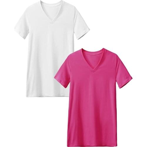 2020 Womens Color 2020 solid color T-shirt cotton casual