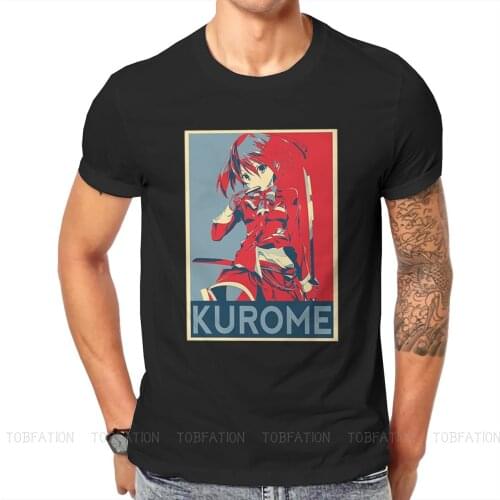 Akame Ga KILL Crewneck TShirts Kurome Propaganda Poster Print Mens T Shirt Hipster Tops 6XL