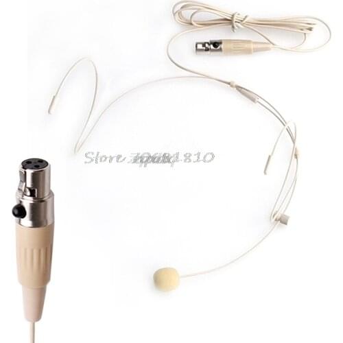 Dual Ear Head Headset Mic Headworn Microphone For ALL XLR 3PIN TA3F Whosale&Dropship