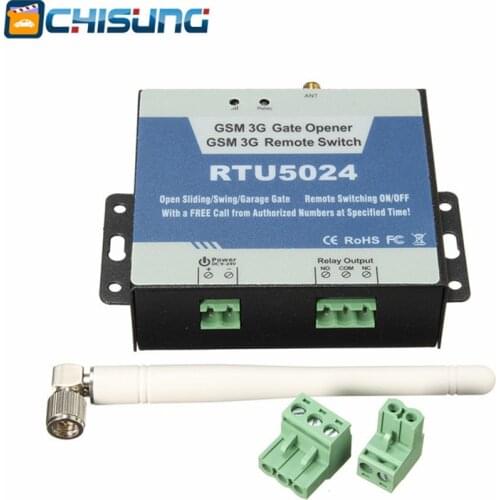 GSM Gate Opener GSM Remote Switch RTU5024 Garage Swing Sliding Gate Opener Remote Control On/Off Switch Access Door Opener