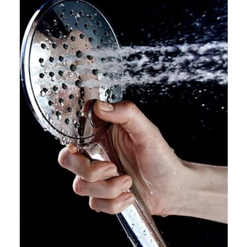 JMKWS Control Button 3Jets Rain Shower Hand Hold ABS Material Massage Shower Column HandHeld Faucet Water Saving Shower Heads