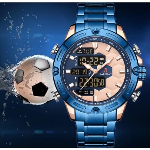 KADEMAN Sport Watches Men Fashion Full Steel Wristwatches Luxury Brand Male Watch Sport Watch Men S Shock Relogio Masculino