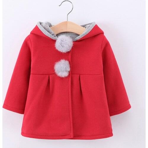 Hooded Jacket New Childrens Suit Cotton Rabbit Ears Baby Cute Spring Autumn Winter Fashion Casual Baby Clothing
