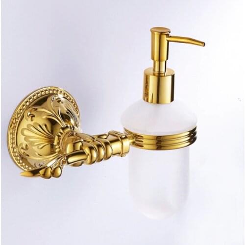 Brass Gold plating Soap Dispenser /Bathroom Accessories titanium Liquid Soap Dispenser GB011b