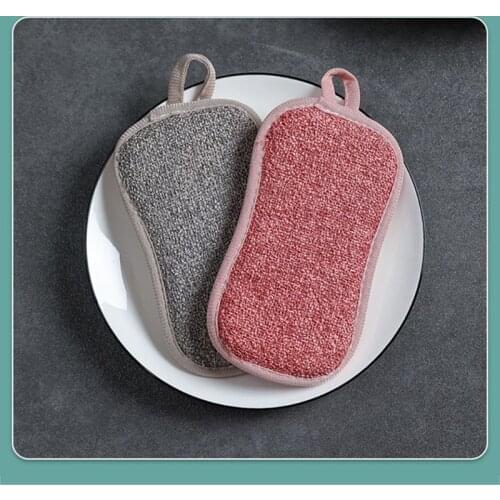 Magic Fiber Anti-grease Dish Cloth Washing Towel Kitchen Household Scouring Pad H58C