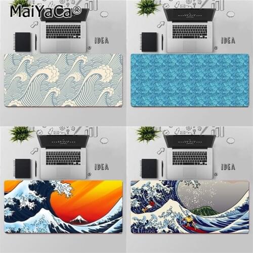 Maiyaca cartoon Nautical Waves Keyboards Mat Rubber Gaming mousepad Desk Mat Free Shipping Large Mouse Pad Keyboards Mat
