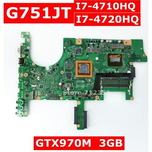 G751JT With I7 CPU Motherboard REV 2.5 GeForce GTX 970M 3GB N16E-GT-A1 For ASUS G751 G751J G751JY G751JT G751JM G751JS Mainboard