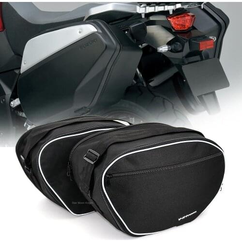 Motorcycle luggage bags Expandable Inner Bags Black Trunk Inner Bags For SUZUKI V-STROM DL1000 DL 1000 V strom DL650 2014-2020