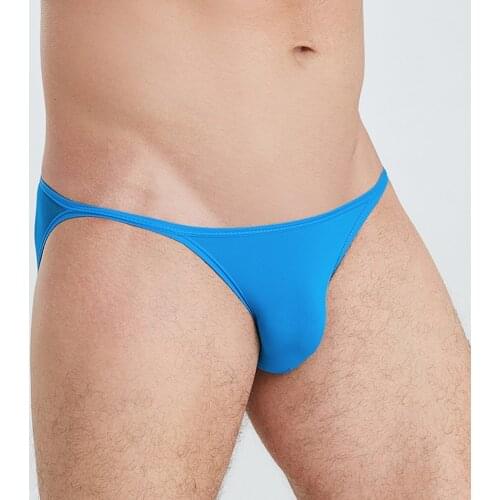 Men Sexy Mesh Low Rise Briefs 4 Colol Underwear See-through G-String Thongs T-Back Silky Lace Quick-Drying Silk Underpants Brief