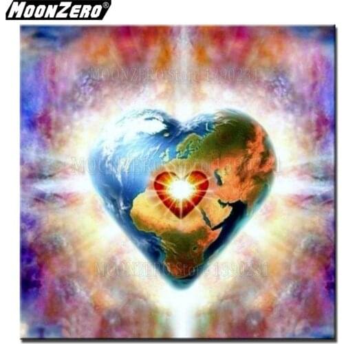 Diy Diamond Painting The heart picture 5D Cross stitch Inlay Embroidery Full Square/Round Mosaic Gift Set Home Decor WYZ190618