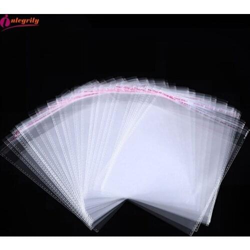 Small size cheap variety of Transparent Resealable Self Adhesive Plastic packaging Cookie / Miscellaneous storage bags