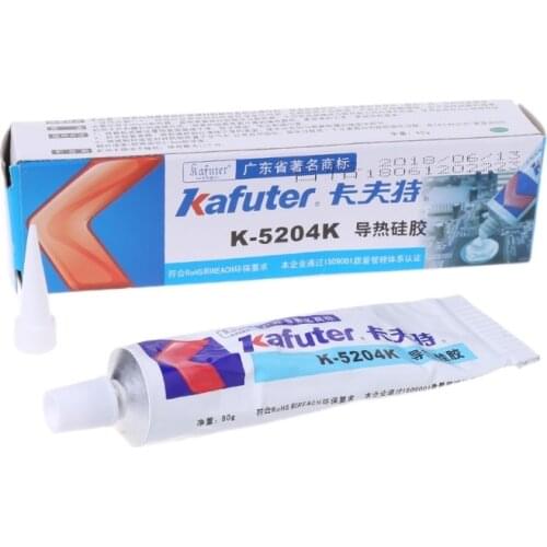 New Kafuter K-5204K 80g LED light Heatsink CPU Thermal Conductive Silicon Paste Glue Adhesive Silicon Rubber insulation glue