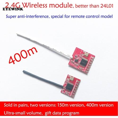 NRF24L01+ 2.4G Transmitter & Receiver Wireless Module GWB T400 IIC SPI Interface for Arduino Remote Control Electric 150M 400M