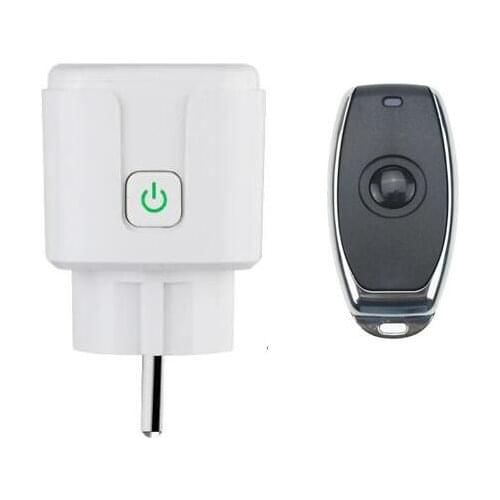 RF Remote control socket AC 220v European standard plugs with transmitter EU Standard 433mhz Universal power on/off 100m