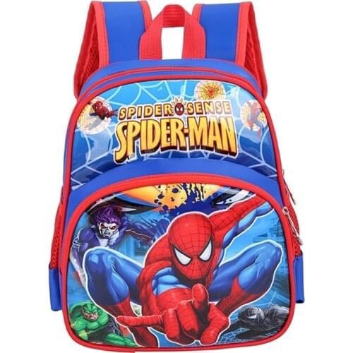 Marvel Spiderman Anime Card Backpack Car Story Cartoon Childrens School Bag Boys Girls pat birthday Backpack Kids Toy Gifts
