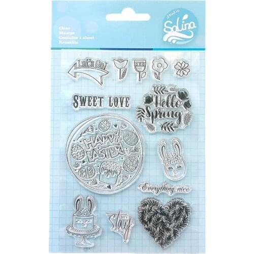 SS Creativity Easter Spring Blomming Clear Stamps for Scrapbooking New 2021 Seals Transparent Silicone Cardmaking DIY Decoration