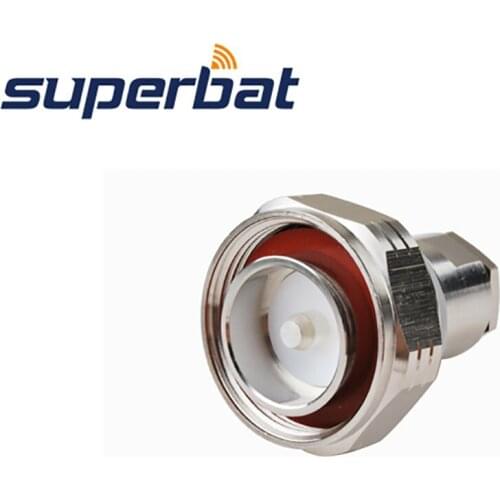 Superbat 10pcs 7/16 Din Clamp Plug with O-ring RF Coaxial Connector for Cable RG8 RG213 LMR400