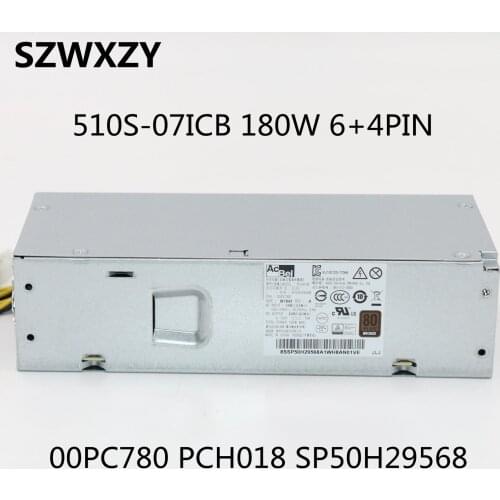 SZWXZY Original For Lenovo 510S-07ICB 180W Power Supply 00PC780 PCH018 SP50H29568 6+4PIN Long Cable Full Tested Fast Shipping