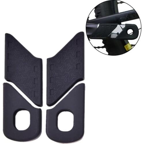 Bike Accessories 4Pcs Bicycle Crank Cover Silicone Arm Sleeve MTB Cycling Crankset Protect Non-slip Chainwheel Crank Protector
