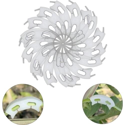 Tomato Clip Degree Plant Trainer Light And Convenient 40mm Useful Plastic Practical 100pcs Protect The Stalk Garden Supplies