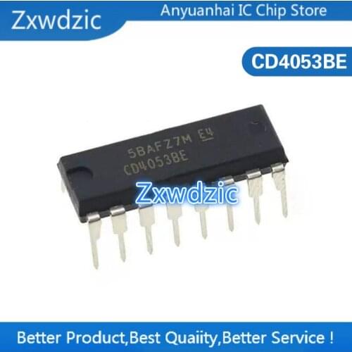 10PCS CD4053BE DIP16 CD4053 DIP 4053BE DIP-16 new and original IC