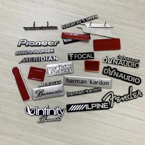 100X for Dynaudio !JBL FOCAL harman/kardon MERIDIAN Fender Hi-Fi Speaker audio Speaker Badge stereo Emblem sticker stying