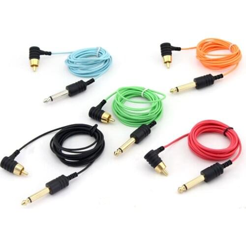 2m Premium High Duty Tattoo RCA Cord Ultra Thin With High Tensile Strength for Rotary Tattoo Machine and Pen Light Weight