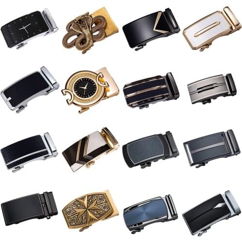 2019 New Famous Brand Fashion Designer Automatic Belt Buckles for Men Accessories Cowboy Leather Belt buckle without belt 35mm