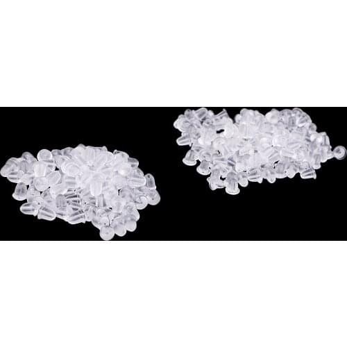 250 Pieces Rubber Earring Backs Stoppers Earnuts Earrings Jewelry Making Findings