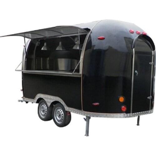 4M Length Mobile Coffee Kiosk Fast Food Cart Street Ice Cream Vending Truck Trailer Van