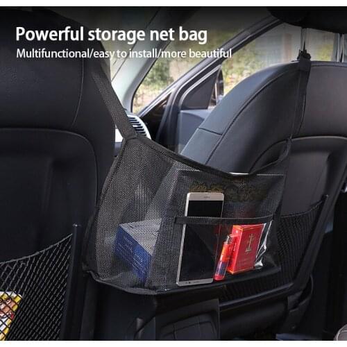 Car Storage Bag Car Net Pocket Handbag Holder,Car Mesh Organizer Between Seats Handbag Holder Front Seat Storage Mesh Net Bag