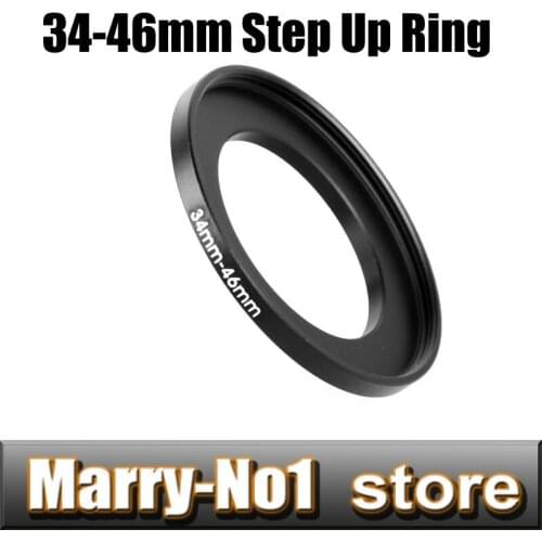 Free shipping + tracking number Black Step Up Filter Ring 34mm to 46mm 34mm -46mm 34-46mm