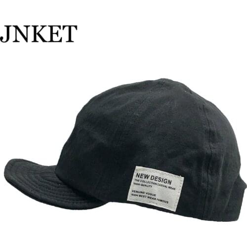 JNKET New Retro Unisex Short Visor Baseball Cap Snapbacks Hats Outdoor Cotton Sunhat Hip Hop Caps Gorras Casquette