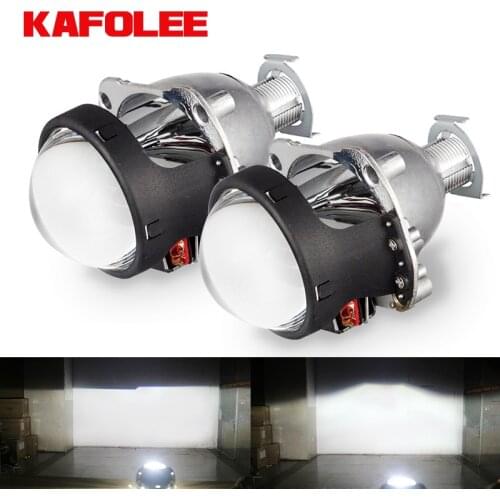 KAFOLEE Retrofit Styling HID Bi-xenon High Low Beam H1 Mini Projector Lens Headlight lenses H4 H7 HB3 Car Headlights 2.5inch RHD
