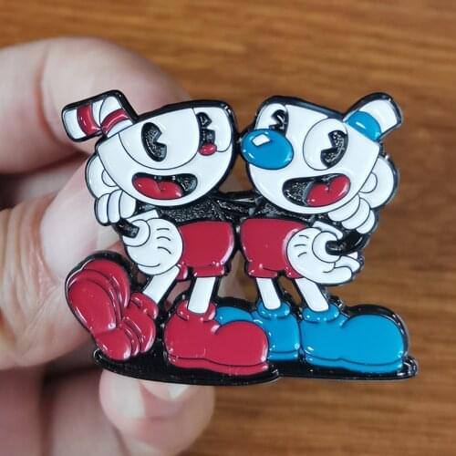 Cuphead game brooch
