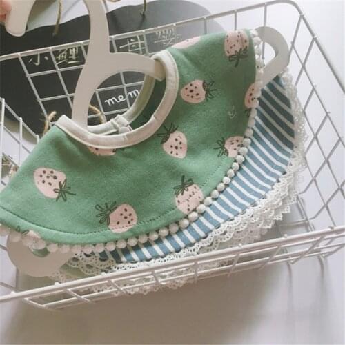 Baby Bibs Newborn Infant Saliva Towel Baby Stuff Baby Girl Saliva Bib Pure Cotton Lace Edge Baby And Toddler Fake Collar Bib