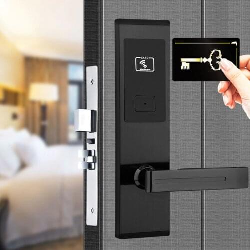 Hotel Smart IC Card Lock Digital Home Alarm Apartment Office Electromagnetic Induction Electric Door Lock