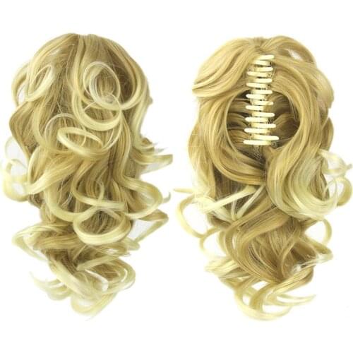 Gres Bouncy Curly Claw In Ponytails Synthetic Hairpieces Medium Length 8 Color for Choose Heat Resistant Fiber Women Horse Tail