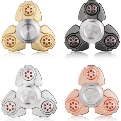 Finger Metal Triangle EDC Gyro Wind Fidget Hand Spinner CKF Captain for Anti-Anxiety Stress Relieve Adult Toy Gift Fast Spearing