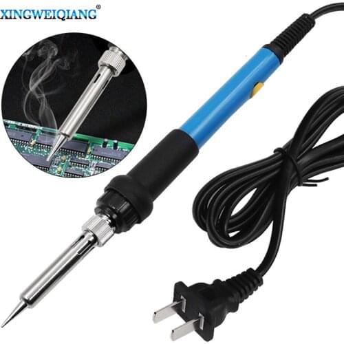 Mini Soldering Iron Adjustable Temperature Electric Solder Iron Rework Station Mini Handle Heat Pencil Welding Repair Tools 60W