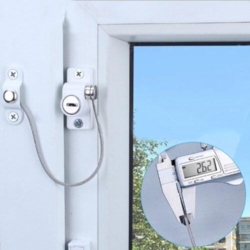 Stainless Steel Limiter Window Lock Child Safety Window Stopper Anti-theft Locks Children Protection Window Restrictor
