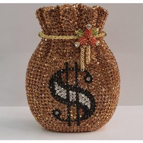 Latest Diamond Luxury Flower Clutches Elegant Crystal Purses Ladies Wedding Party Purse Women Evening Party Accessories Bag