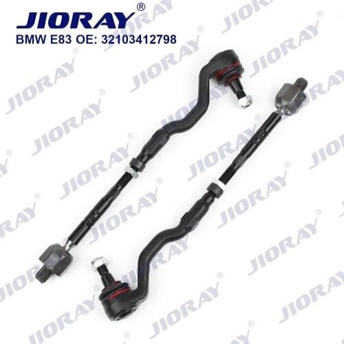 JIORAY Pair Front Steering Tie Rod Head Assembly For BMW X3 Series E83 2.0i 2.5i 3.0d 3.0i xDrive 2003-2011