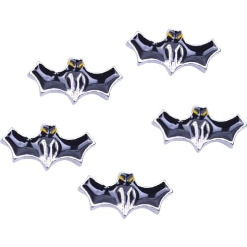 20Pcs/Lot Cute Animal Halloween Bat Charms Fit Living Glass Memory Floating Locket Bracelet Hamdmade Jewelry Accessories