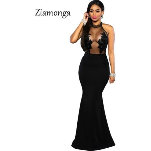 See Through Long Lace Dress 2017 Summer Sleeveless Long Dress Newest Design Women Dress Fit And Flare Elegant Ladies Dress C2385