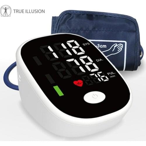 Arm Type Electronic Sphygmomanometer Automatic Blood Pressure Measuring instrument Monitor with LED Screen Voice Broadcast