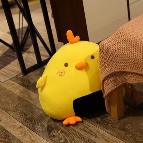 35-60CM Cartoon Cute Rice Ball Chicken Duck Pillow Plush Toy Children Sleeping Comfort Doll Boy Girl Gift