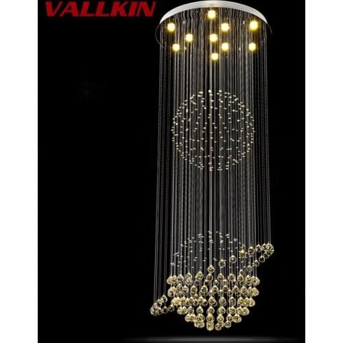 Led Crystal Chandeliers Ceiling Lamps Round Luminaria de teto for Aisle Stair Hallway lights Plafon Abajur Lighting Fixtures